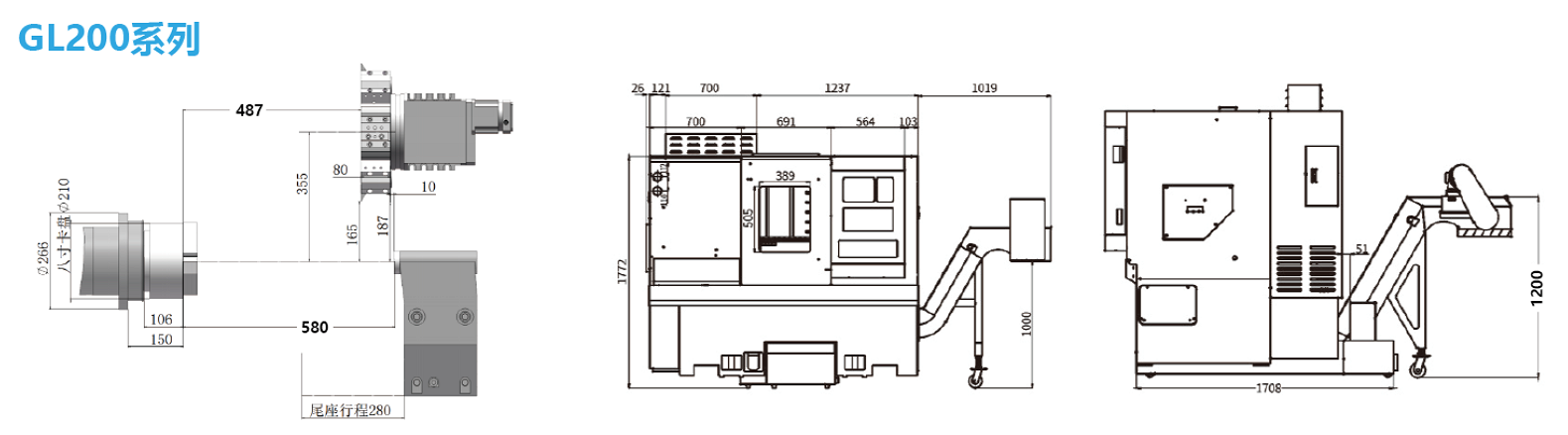 Токарный станок с ЧПУ GL200
