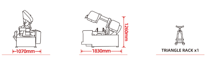 Полуавтоматический ленточнопильный станок PX-26/43S