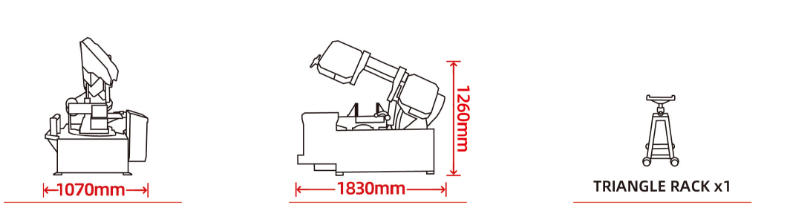 Полуавтоматический ленточнопильный станок PX-28/34S