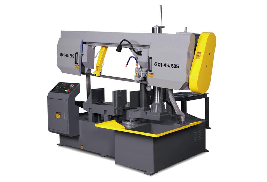 Двухколонный ленточнопильный станок GX1-45/50S с углом поворота пильного полотна 60°