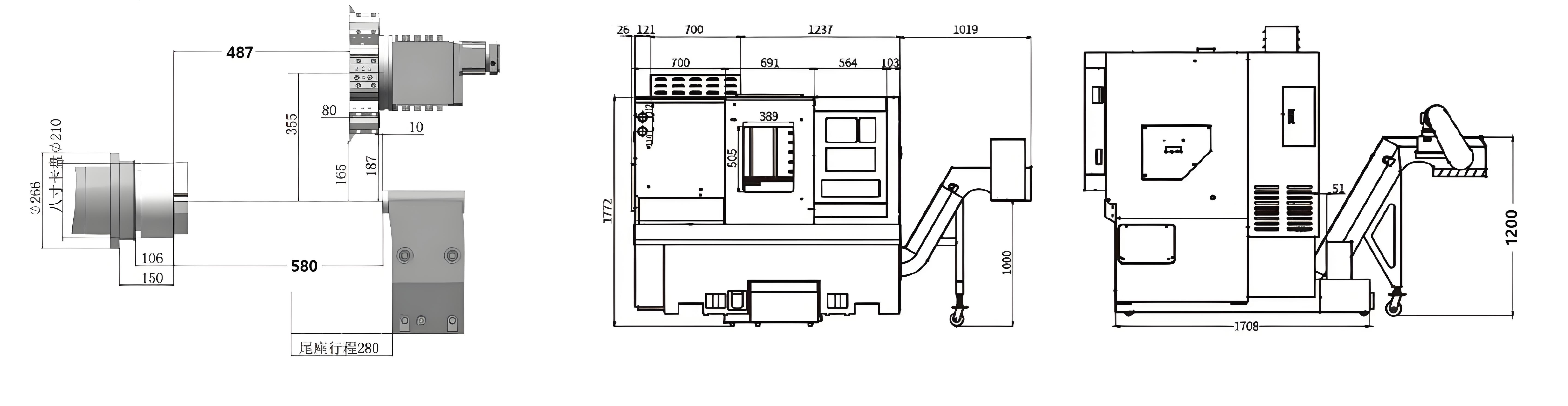 Токарный станок с ЧПУ GL200M, GL200MY (Y)