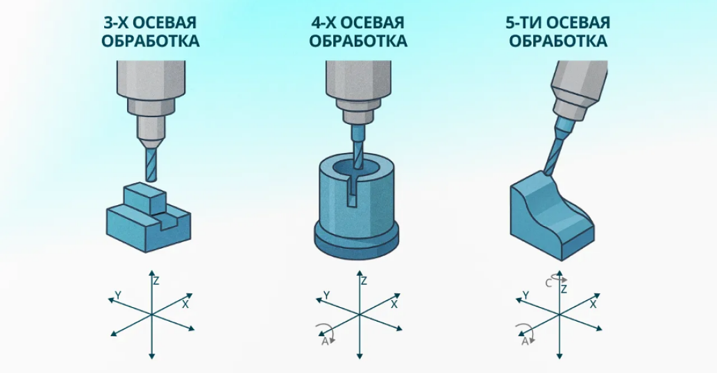 Зачем переходить с 3-х осевой обработки на 5-и осевую: главные причины