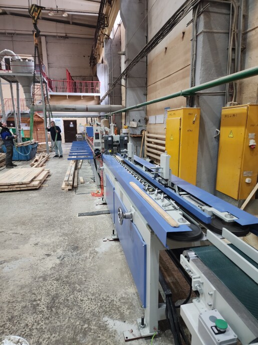 Пуско-наладочные работы автоматической линии сращивания древесины