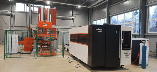 Произведён подбор и запуск станка лазерной резки листового металла с системой подачи и хранения