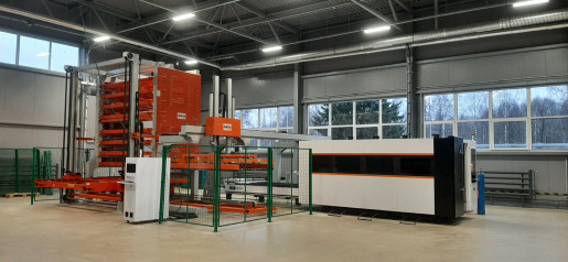 Произведён подбор и запуск станка лазерной резки листового металла с системой подачи и хранения