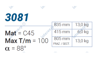 3081 Матрица 88° AMADA PROMECAM STYLE