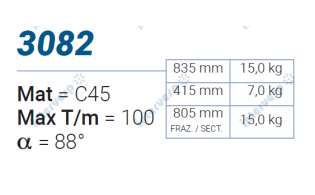 3082 Матрица 88° AMADA PROMECAM STYLE