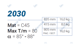 2030 Матрица 85°-88° AMADA PROMECAM STYLE