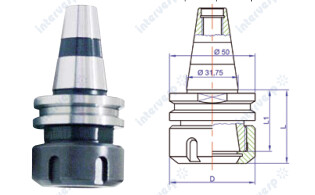 Патрон ISO30 под цангу ER32