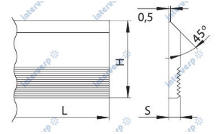 HGL40508 Бланкета HSS 40x50x8