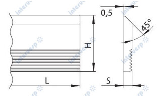 HGL150508 Бланкета HSS 150x50x8