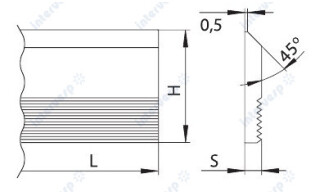 HGL40408 Бланкета HSS 40x40x8