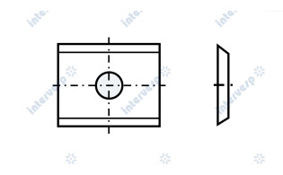 012015 Сменная ножевая пластина HM-WP/9.6X12X1.5/35°/T04F