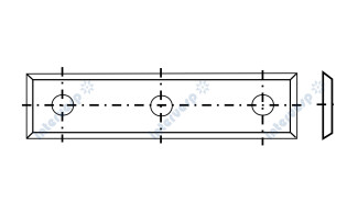 013327 Сменная ножевая пластина HM-WP/50x12x1.7/D=4.1/Z4/35/T04F