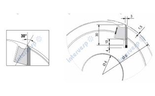 Строгальная фреза Ø125 x80 x40 Z4