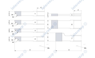 Комплект из 7 профильных фрез для фасадов с напайными пластинами