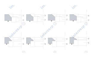 Комплект из 7 профильных фрез для фасадов с напайными пластинами