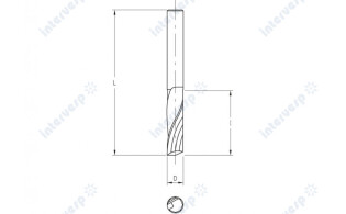 Твердосплавные спиральные фрезы Z=1 (finish cut)