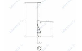 Твердосплавные спиральные фрезы Z=1 (finish cut)