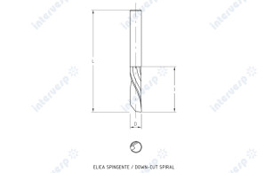 Твердосплавные спиральные фрезы Z=1 (finish cut)