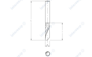 Твердосплавные спиральные фрезы Z=1 (finish cut)