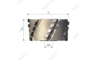 Алмазная фуговальная фреза, PCD h2,5 мм, 30° D60, DIA 2.5 mm