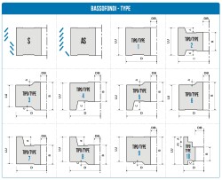 Алмазная фуговальная фреза, PCD h2,5 мм, 30° D60, DIA 2.5 mm