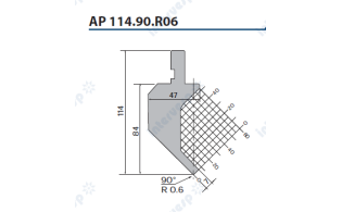 AP 114.90.R06 Пуансон 90° AMADA PROMECAM STYLE