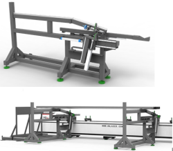 Станок лазерной резки труб и профилей с полуавтоматической подачей детали JQ FLT6020M2