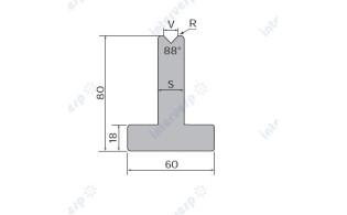Матрица Т-образная 80мм 88°
