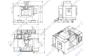 Вертикальный обрабатывающий центр SED1265 с ЧПУ Fanuc