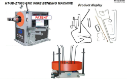5-осевой 3D-гибочный станок с ЧПУ и станок для формовки проволоки HT-3D-ZT5120