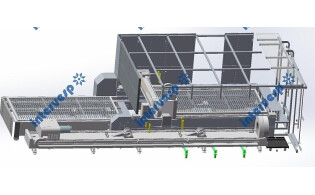 Станок лазерной резки листового металла и труб с кабинетной защитой и сменным столом IMC-3015CT