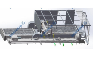 Станок лазерной резки листового металла и труб с кабинетной защитой и сменным столом IMC-6020CT