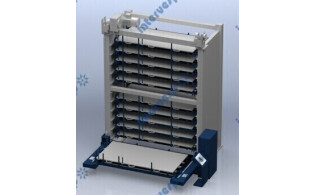 Автоматическое погрузочное и разгрузочное устройство 1500кг 3000*1500 25мм + магазин для хранения с 8 слоями ARW3015-8 (3 тонны на слой)RTF1000-3015