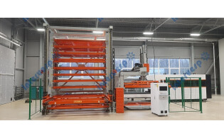 Автоматическое погрузочное и разгрузочное устройство 1500кг 3000*1500 25мм + магазин для хранения с 8 слоями ARW3015-8 (3 тонны на слой)RTF1000-3015