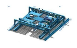 Автоматическое погрузочное и разгрузочное устройство 1500кг 3000*1500 25мм + магазин для хранения с 8 слоями ARW3015-8 (3 тонны на слой)RTF1000-3015