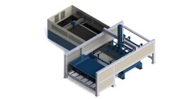 Загрузка и выгрузка листа 3000*1500 в пределах 10 мм с грузоподъемностью до 400 кг RTH400-3015