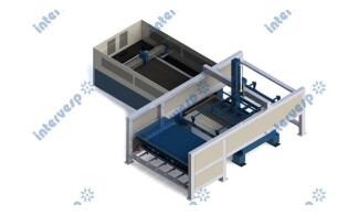 Загрузка и выгрузка листа 3000*1500 в пределах 10 мм с грузоподъемностью до 400 кг RTH400-3015