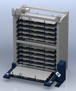 Автоматическое погрузочное и разгрузочное устройство 800кг 3000*1500 20мм + магазин для хранения с 8 слоями ARW3015-8 (3 тонны на слой)RTF800-3015