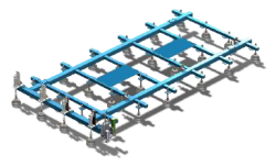 Автоматическое погрузочное и разгрузочное устройство 800кг 3000*1500 20мм + магазин для хранения с 8 слоями ARW3015-8 (3 тонны на слой)RTF800-3015