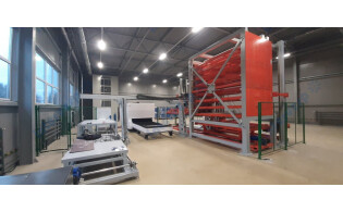 Автоматическое погрузочное и разгрузочное устройство 800кг 3000*1500 20мм + магазин для хранения с 8 слоями ARW3015-8 (3 тонны на слой)RTF800-3015