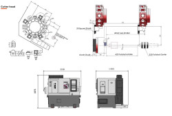 Токарный станок с ЧПУ модели TD-30W TD-40W