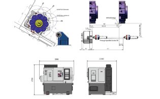 Токарный станок с ЧПУ модели TD-30W TD-40W