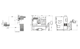 Токарный станок с ЧПУ GL200M, GL200MY