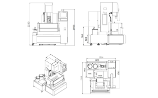 Высокоточный электроэрозионный станок с ЧПУ ADI300