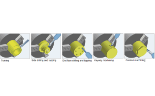 Двушпиндельный токарный станок с ЧПУ GL250-10SMY (Y)