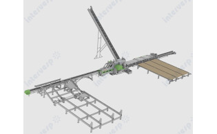 Фрезерно-пильный станок для тонкомера UFP-260 / UFP-260М