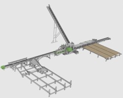 Фрезерно-пильный станок для тонкомера UFP-260 / UFP-260М