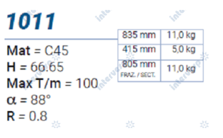 1011 Пуансон 88° AMADA PROMECAM STYLE